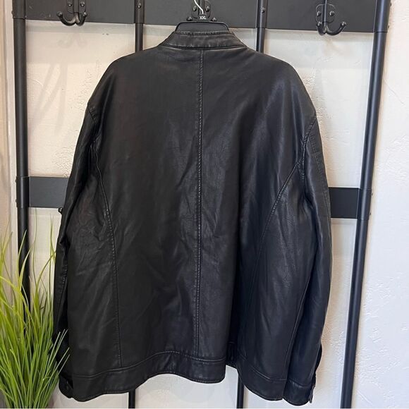 Apt 9 vegan leather jacket black size XXL NWOT - Picture 7 of 13
